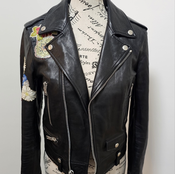 YSL Saint Laurent leather jacket FR38 US4 - Picture 3 of 11